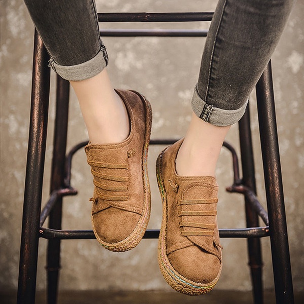 Suede slip on Loafers